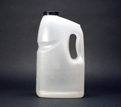 128OZ WHITE DURA GRIP ROUND PP WITH 53MM NECK