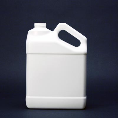 160OZ 5QT F-STYLE SLANT WITH HANDLE ROUND HDPE WITH 38MM NECK