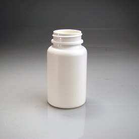 8OZ WHITE PACKER ROUND HDPE WITH 45-400 NECK FINISH