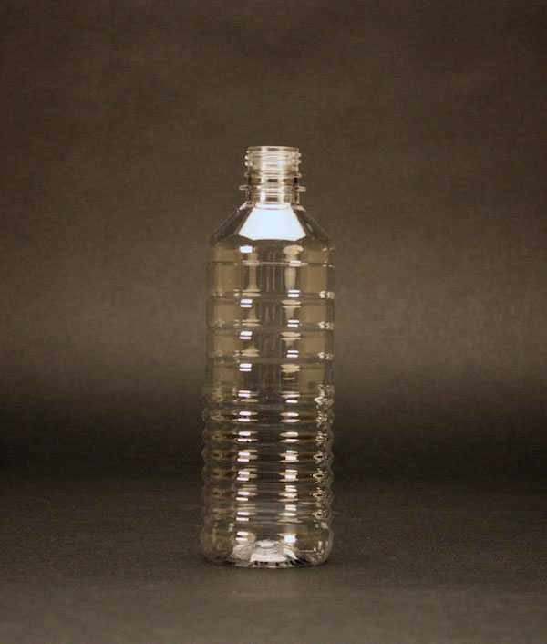 500ML CLEAR WATER ROUND PET WITH 28MM NECK