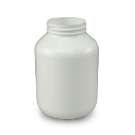500CC NATURAL W-PACKER ROUND HDPE WITH 53-400 NECK FINISH