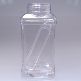 32OZ NATURAL SQUARE PVC WITH 63-485 NECK FINISH