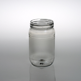 12OZ NATURAL MASON ROUND PET WITH 63-400 NECK FINISH