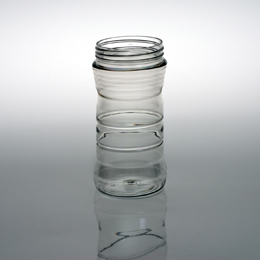 8OZ NATURAL RIB NUT ROUND PET WITH 63-400 NECK FINISH