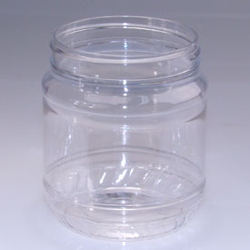 12OZ NATURAL BOTTOM SCALLOP ROUND PET WITH 70-400 NECK FINISH