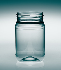 16OZ NATURAL SMOOTH MAYO ROUND PET WITH 70MM NECK