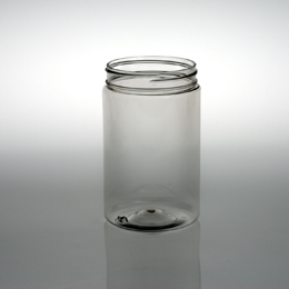 36OZ BLACK CANISTER ROUND PET WITH 89-400 NECK FINISH