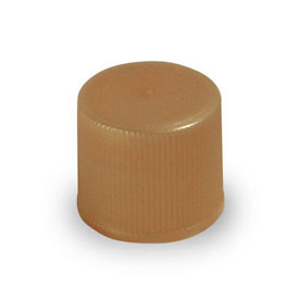 15-415 NATURAL PP FINE RIBBED SIDE STIPPLED TOP CONTINUOUS THREAD (CT) CAP