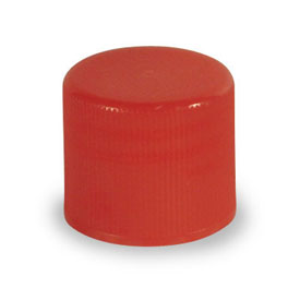 20-415 RED RIB SIDE MATTE TOP PLASTIC CT CAP
