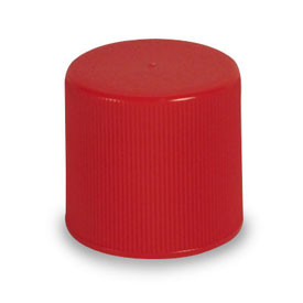 28-415 BLUE SMOOTH SIDE SMOOTH CAP PLASTIC CT CAP