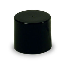 20-415 BLACK SMOOTH SIDE SMOOTH TOP DEEP SKIRT PLASTIC CT CAP