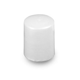 20-415 WHITE SMOOTH SIDE SMOOTH TOP TALL DEEP SKIRT PLASTIC CT CAP