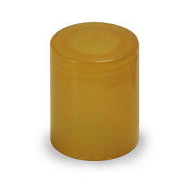 24-415 YELLOW SMOOTH SMOOTH TOP DEEP SKIRT PLASTIC CT CAP