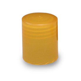 22MM SPECIAL YELLOW SMOOTH SIDE SMOOTH TOP PLASTIC DEEP SKIRT CT CAP