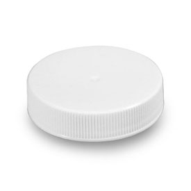 45-400 WHITE RIB SIDE MATTE TOP PLASTIC CT CAP