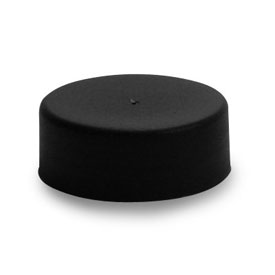 53-400 WHITE RIB SIDE MATTE TOP PLASTIC CT CAP