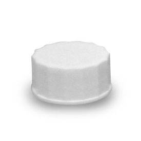 28MM WHITE PLASTIC CT CAP