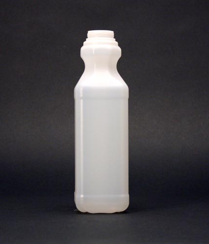 32OZ WHITE JUICE SQUARE HDPE WITH 38MM NECK