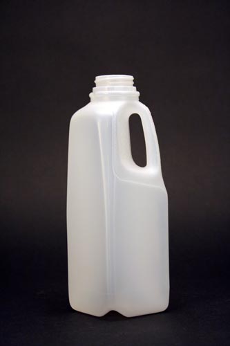 32OZ WHITE DAIRY SQUARE HDPE WITH 38MM NECK