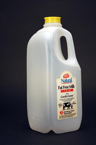 32OZ WHITE SQUAT DAIRY SQUARE HDPE