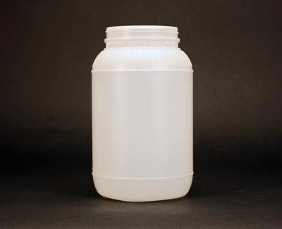 64OZ WHITE WIDE MOUTH ROUND HDPE WITH 89-400 NECK FINISH