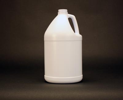 128OZ WHITE INDUSTRIAL ROUND HDPE WITH 38MM NECK