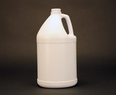 128OZ WHITE INDUSTRIAL ROUND HDPE WITH 38MM NECK