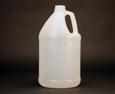 128OZ WHITE BEEHIVE GALLON PR6 ROUND HDPE WITH 38-400 NECK FINISH
