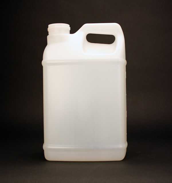 128OZ WHITE F-STYLE MP ROUND HDPE WITH 38-400 NECK FINISH