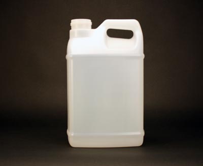 128OZ WHITE INDUSTIRAL F-STYLE ROUND HDPE WITH 38-400 NECK FINISH