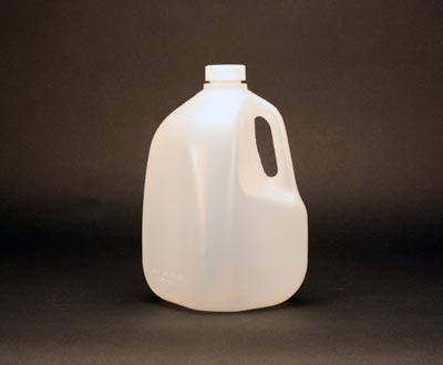 128OZ WHITE INDUSTRIAL SQUARE HDPE WITH 38-400 NECK FINISH