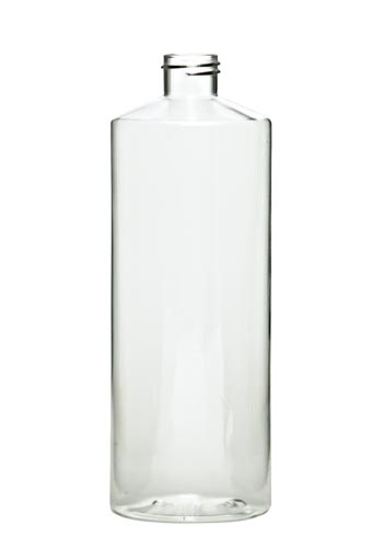 16OZ NATURAL REGULAR CYLINDER PETG WITH 24-410 NECK FINISH