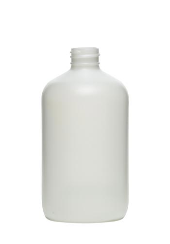 12OZ NATURAL BOSTON ROUND HDPE WITH 28-410 NECK FINISH