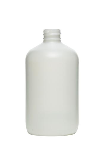 16OZ NATURAL BOSTON ROUND HDPE WITH 28-410 NECK FINISH