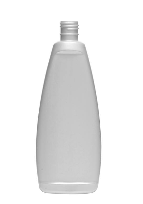 8OZ NATURAL TAPERED OBLONG HDPE WITH 24-415 NECK FINISH