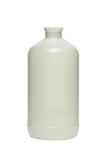 21OZ NATURAL SERUM BOSTON ROUND HDPE WITH 30-2710 NECK FINISH
