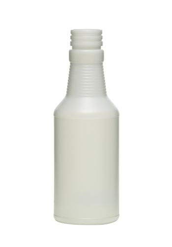 16OZ NATURAL MODERN CARAFE ROUND HDPE WITH 38MM NECK