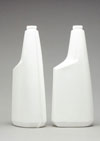 24OZ NATURAL WINDOW STRIPE SPRAYER OBLONG HDPE WITH 28-400 NECK FINISH
