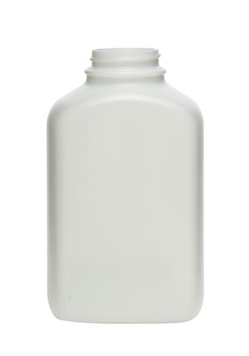 500CC NATURAL WIDE MOUTH OBLONG HDPE WITH 43-400 NECK FINISH