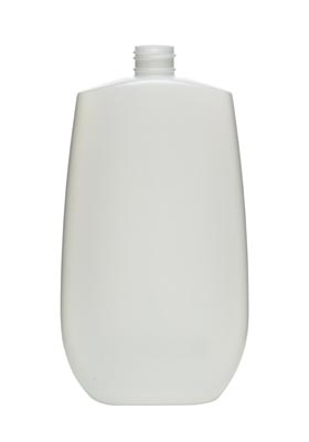 16OZ NATURAL TAPERED OVAL HDPE WITH 24-415 NECK FINISH