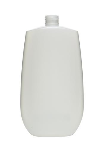 12OZ NATURAL TAPERED OVAL HDPE WITH 24-410 NECK FINISH