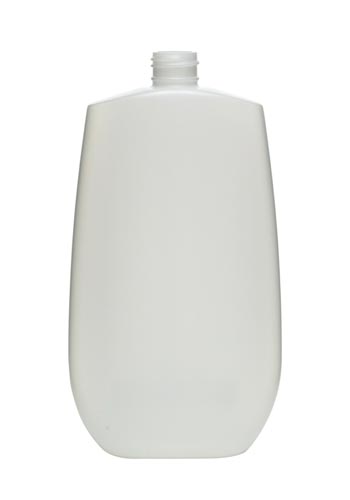 16OZ NATURAL TAPERED OVAL HDPE WITH 24-410 NECK FINISH