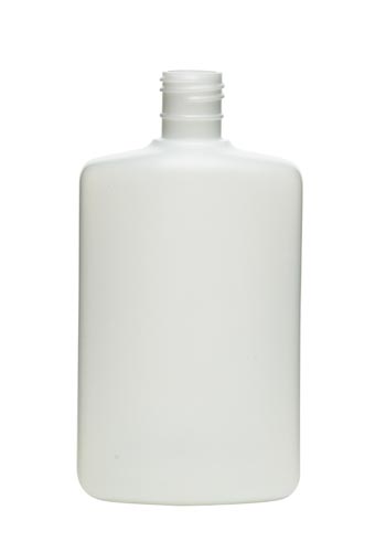 16OZ NATURAL CLASSIC OBLONG HDPE WITH 28-418 NECK FINISH