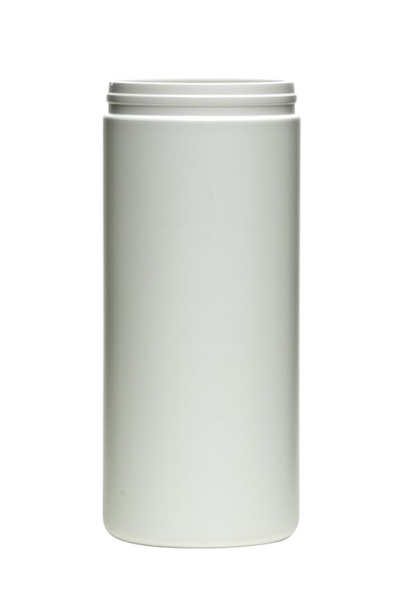 32OZ NATURAL CANISTER ROUND HDPE