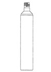 500ML NATURAL COMBO CYLINDER HDPE WITH 28-415 NECK FINISH