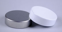 33-400 WHITE SMOOTH SIDE / SMOOTH TOP STEEL UNISHELL CLOSURE WITH STANDARD EXPANDED POLYETHYLENE FOAM LINER