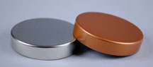 48-400 WHITE SMOOTH SIDE / SMOOTH TOP STEEL UNISHELL CLOSURE WITH STANDARD EXPANDED POLYETHYLENE FOAM LINER