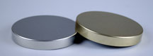 70-400 WHITE SMOOTH SIDE / SMOOTH TOP STEEL UNISHELL CLOSURE WITH STANDARD EXPANDED POLYETHYLENE FOAM LINER