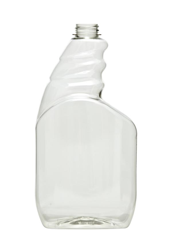 33OZ NATURAL PISTOL GRIP SPRAYER OBLONG PET WITH 28-400 NECK FINISH