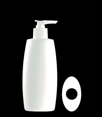 200ML VOGUE SCREW NECK OVAL HDPE WITH 24-410 NECK FINISH